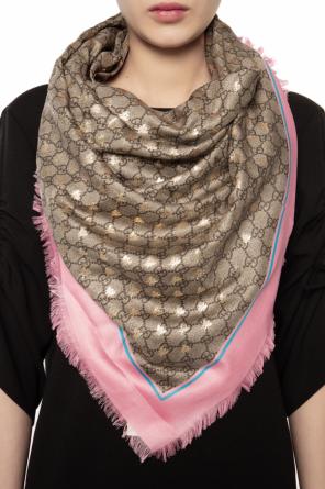 Scarf with logo pattern, zdjęcie 2 Scarf with logo pattern od Gucci